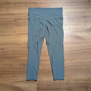 Athleta Ultra High Rise Elation Tight Leggings Womens 1X Green Gray 7/8